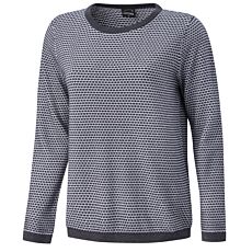 Damenpullover mit Two-Tone-Struktur, Rundhals