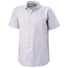 Chemise à manches courtes imprimée, sans repassage