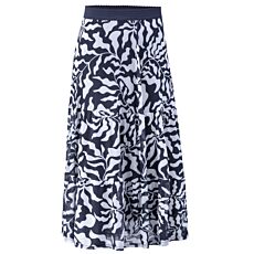 Damen A-Linien Rock, mit Elastbund marine