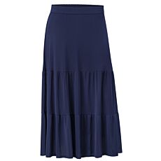 Damen A-Linien Rock, mit Elastbund navy