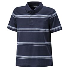 Mercerisiertes Poloshirt – blau-hellblau