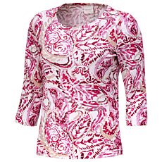 T-shirt pour dames avec imprimé paisley