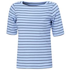 T-shirt rayé à encolure carrée