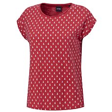 T-shirt imprimé aspect fil flammé