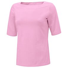 T-shirt uni pour dames avec encolure carrée