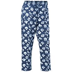 Pantalon en lin pour dames avec imprimé allover