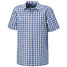 Chemise à manches courtes, à carreaux marine-blanc