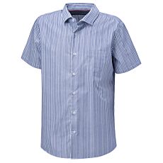 Chemise à manches courtes sans repassage, avec rayures