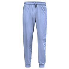 Pantalon de pyjama pour hommes avec bords-côtes, uni