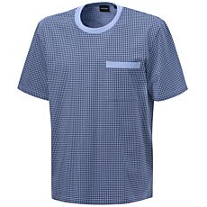 T-shirt de pyjama pour hommes, imprimé bleu