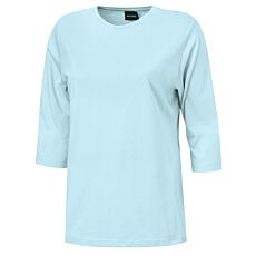 Damen Pyjama Shirt mit 3/4 Ärmeln, uni