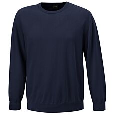 Pull à encolure arrondie pour hommes contenant du cachemire