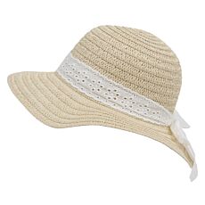 Strohhut elegant mit Schleife