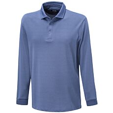 Poloshirt mit Micro-Dessin, langarm