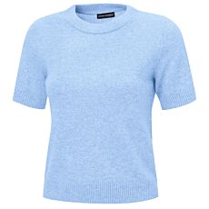 Pull en cachemire à manches courtes, certifié GOTS