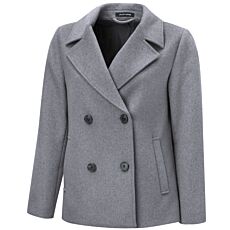 Cabanjacke mit Reversekragen, wasserabweisend – grau meliert