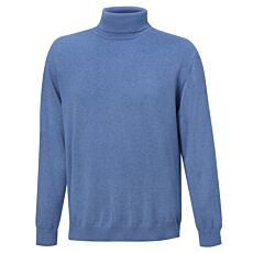 Pull à col roulé pour hommes, uni