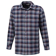 Chemise en flanelle double face grattée – rouge-bleu-vert