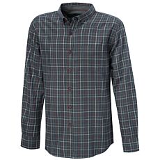 Chemise en flanelle à carreaux, double face grattée – vert-marine