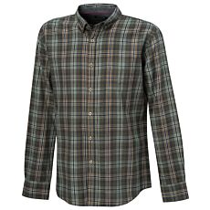 Chemise en flanelle à carreaux, double face grattée – olive