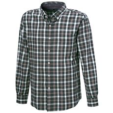 Chemise en flanelle à carreaux, double face grattée – vert
