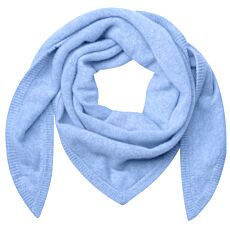 Écharpe triangulaire, en cachemire – bleu clair