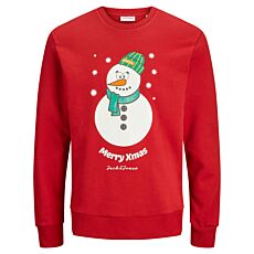 JACK&JONES Sweatshirt «X-Mas» rot