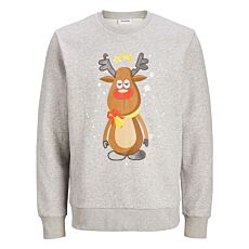 JACK&JONES Sweatshirt «X-Mas» gris
