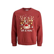 JACK&JONES Weihnachts Sweatshirt rot