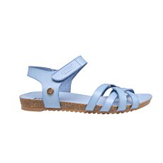 MUSTANG Sandalette für Damen aus weichem Softmaterial, flexibel und bequem himmelblau