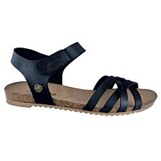MUSTANG Sandalette für Damen aus weichem Softmaterial, flexibel und bequem schwarz