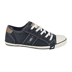 Mustang Sneaker Damen, weich gepolstert schwarz-weiss