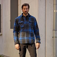 Thermo-Hemd Orix – blau-schwarz