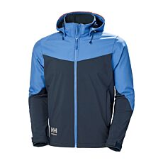 HELLY HANSEN Softshelljacke «Oxford», mit Kapuze und Membran marine-blau
