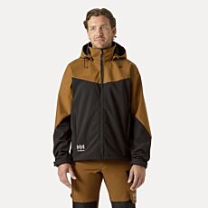 HELLY HANSEN Softshelljacke «Oxford», mit Kapuze und Membran braun