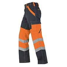Wikland Sicherheitshose, reflektierende Streifen anthrazit-orange