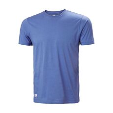 Helly Hansen Arbeitsshirt «Manchester», gerippter Kragen blau