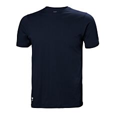 Helly Hansen Arbeitsshirt «Manchester», gerippter Kragen marine