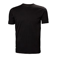 Helly Hansen Arbeitsshirt «Manchester», gerippter Kragen schwarz