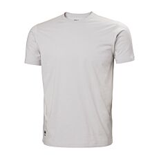 Helly Hansen Arbeitsshirt «Manchester», gerippter Kragen hellgrau