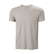 Helly Hansen Arbeitsshirt «Manchester», gerippter Kragen grau meliert