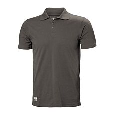 Helly Hansen Poloshirt «Manchester», gerippter Kragen grau