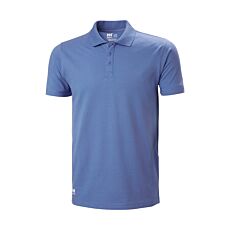 Helly Hansen Poloshirt «Manchester», gerippter Kragen blau