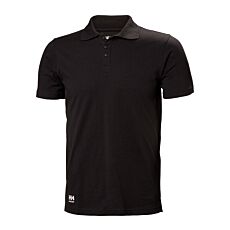 Helly Hansen Poloshirt «Manchester», gerippter Kragen schwarz