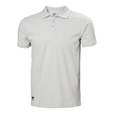 Helly Hansen Poloshirt «Manchester», gerippter Kragen hellgrau