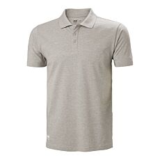 Helly Hansen Poloshirt «Manchester», gerippter Kragen grau meliert