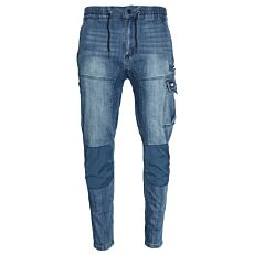 CAT Arbeitshose «Dynamic», verstärkte Knie, Dehnbund blue denim