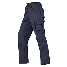 Wikland Damen-Arbeitshose mit Reflex-Piping, Komfortbund und Stretch-Twill marine
