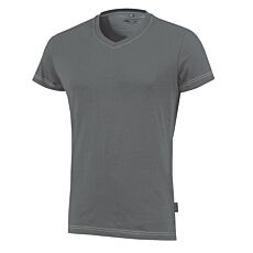Wikland Damen-T-Shirt mit V-Ausschnitt, tailliert grau