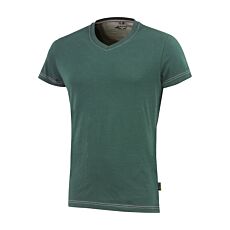 Wikland Damen-T-Shirt mit V-Ausschnitt, tailliert olive